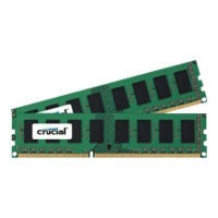 Crucial 2GB kit (1GBx2), 240-pin DIMM, DDR3 PC3-10600 (CT2KIT12864BA1339A)